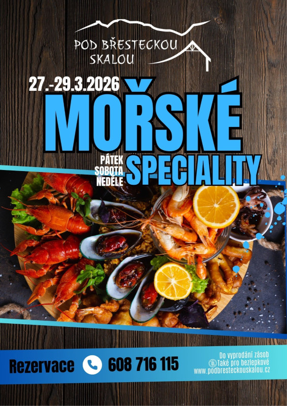 Mořské plody 27.3-29.3.26 Pod Břesteckou skalou